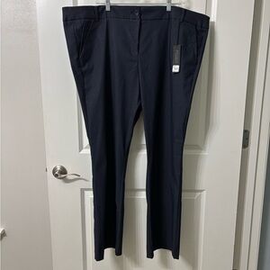 Lane Bryant The Ashley Stretch Curvy Bootcut Navy Pants NWT size 26